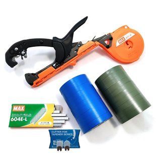 Степлер MAX Tapener HT-RS + Лента 20 шт + Cкобы MAX + Ножи 2 шт. в упаковке (Тапенер Акционный набор) 120600800137 фото