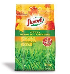 Осеннее удобрение для газона Florovit 3 кг (Польша) 1977598632 фото