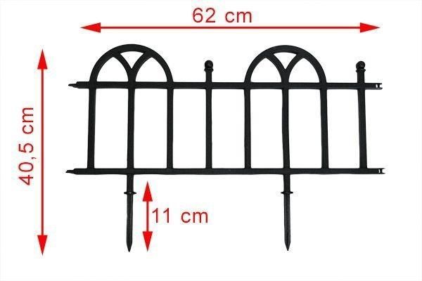 Садовый декоративный забор Antico Classic, выс. 30 см/длина 3,1 м (Польша) 1795623508 фото