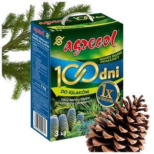 Удобрение 100 дней для хвойных Агреколь / Agrecol 3 кг 5902341001751 фото
