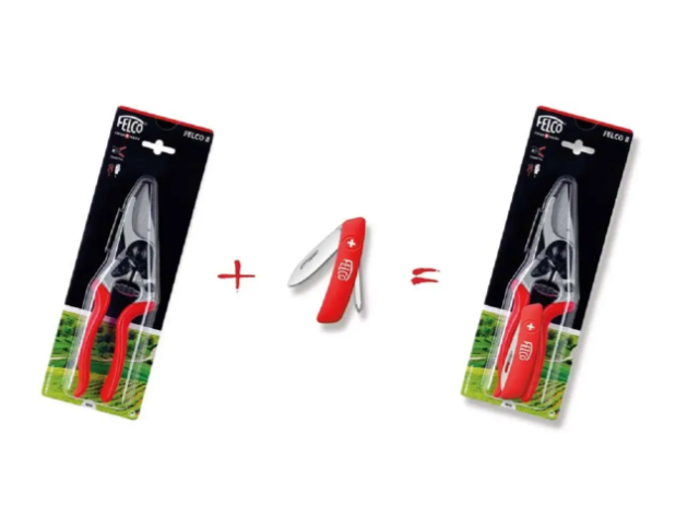 Акционный набор Садовый секатор FELCO 8 + Нож FELCO 502 f29 фото