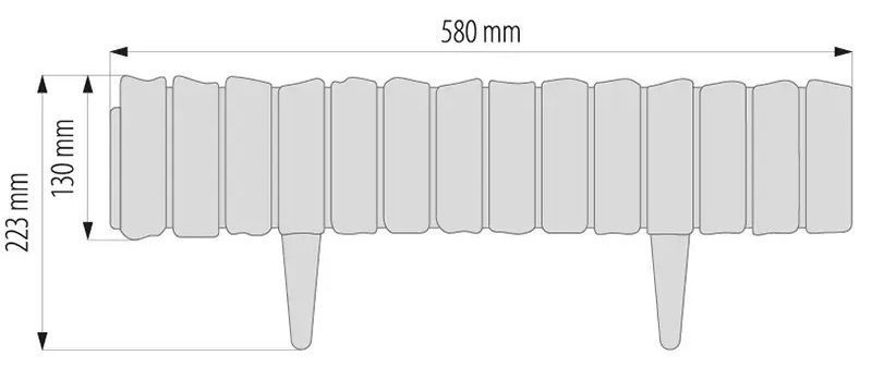 Палисад Wood Palisade 2,32 м, чёрный (Польша) 1391650000007 фото