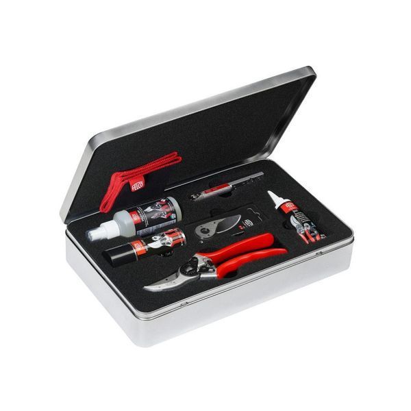 Набор Felco 933 секатор Felco 2 + лезвие + точилка 905 + спрей 980, 981 + смазка 990 в кейсе 121001004968 фото
