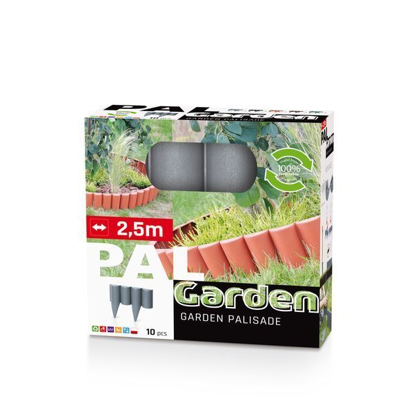 Палисад садовий PALGARDEN 2,5 м, терракот (Польша) 1391510000000 фото