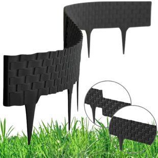 Палисад садовый Rattan Palisade 2,4 м, чёрный (Польша) 1483280000011 фото