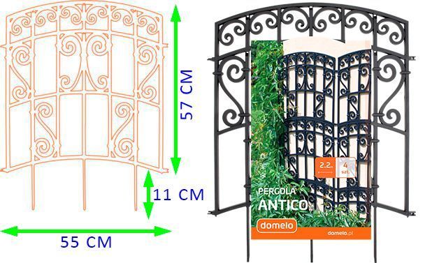 Пергола садовая Antico, выс. 57 см/длина 0,55 м (Польша) 1419400000012_секція фото
