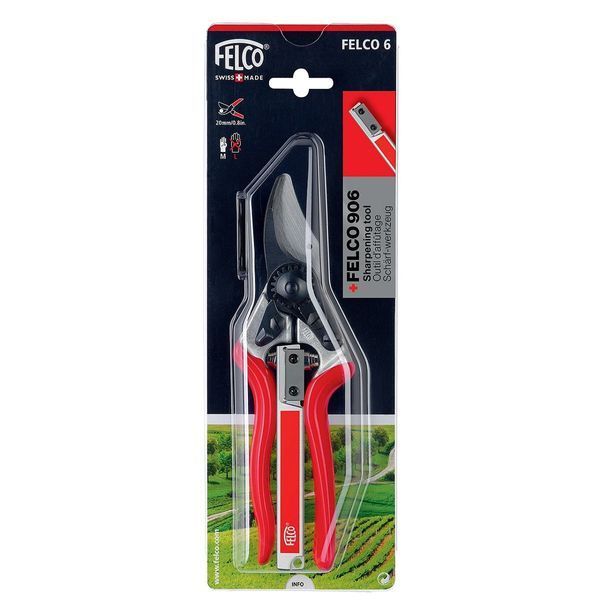 Акционный набор Садовый секатор FELCO 6 + Точилка FELCO 906 (Фелко 6+906) 121001004989 фото