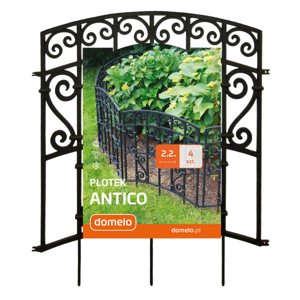 Садовый декоративный забор Antico, выс. 57 см/длина 55 см (Польша) 1405060000011 фото