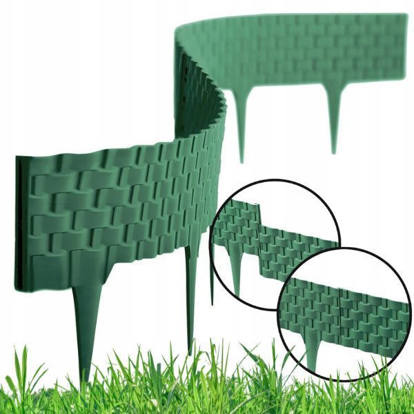 Палисад садовий Rattan Palisade 2,4 м, зелёный (Польша) 1391540000001 фото